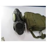 Early Military Gas Type Mask in Canvas Bag