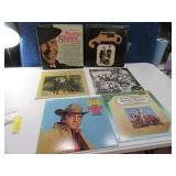 (6) Early Vinyl Record Albums ELVIS Sinatra P.PAUL