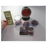 (6) DALE EARNHARDT Clock~Card~Coaster Set
