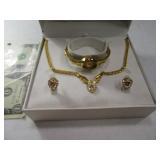 Unworn CHINA Womens Necklace~Earring~Watch Set