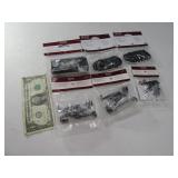 (6) New Bags Curtain Hanging accessories Rings