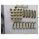 (30) Brass Asst Drawer Knobs & Handles $$
