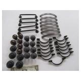(44) Blackish/Bronze Drawer Handles & Knobs asst