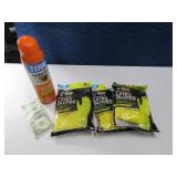 (4) New TERRO Spider Killer & Rubber Latex Gloves