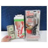 (2) New Kitchen Gadgets CleverCutter & ZipSlicer