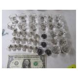 (37) Clear/Glasslook Drawer Knobs $