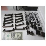(44) Bronze/Crystal Drawer Handles & Knobs $$