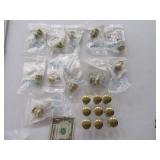 (30) Brass Drawer Knobs Modern $$