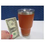 New YETI Burnt Orange 10" Tumbler Insulated