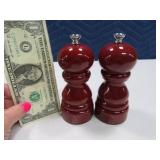 PEUGEOT Red 5" Salt & Pepper Grinder SET