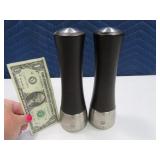 PEUGEOT 8" DarkWood Silver Salt & Pepper Grinders