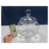 Crystal 10" BLEIKRISTALL Covered Punch Bowl $$