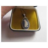 Vtg WEDGEWOOD Necklace Silver