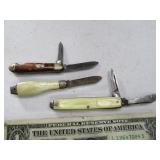(3) Vintage Mini Pocket Knives NEAT