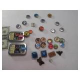 LOT Bottle Cap Fridge Magnets (2) New & Others