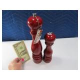 New PEUGEOT Red Salt & Pepper Grinders $100+