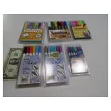 (6) New Artist~Craft Specialty Pen SETS Glitter $$