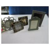 (5) Metal w/ Bling NICE Picture Frames