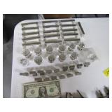 (41) Stainless/GlassLike Handles & Knobs EXC
