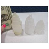 (3) Very Unique 3"ish Crystal Rock Formations