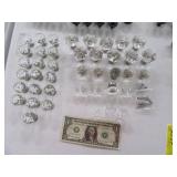 (37) asst Glass/CrystalLike Knobs Modern