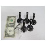 (5) new Metal 2" hat/coat Wall Hangers