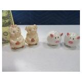 (2) Piggy Salt & Pepper Sets