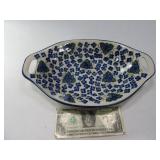12" Poland UNIKAT Serving Tray Pottery