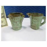 FRANKOMA 4" Cup & Mini Pitcher Pottery set