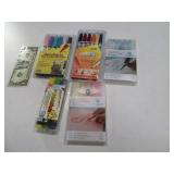 (5) New Boxes Pens Glitter~Fabric Art & Crafts