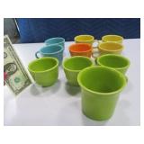 (10) asst FIESTA WARE Coffee Mugs