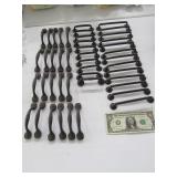 (44) Rustic Look NEAT Metal Drawer Pulls Handles $