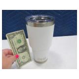 White YETI 8" Insulated Drinking Tumbler "BB"