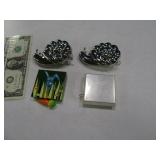 (4) Mini Figural Tape Measures Snails Etc Metal