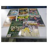 (8) GreenBay Packers asst NFL Magazines