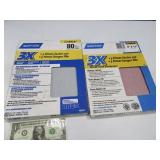 (40sheet) New NORTON Sandpaper 9x11 80/120grit