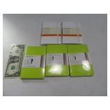 (5) New 5.5" MOLESKIN Pocket Notebooks $50+
