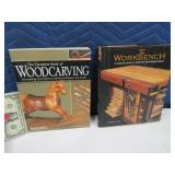 (2) Woodcarving & Workbench Hrdbk Books EXC