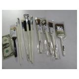 (10) New BOB ROSS Artist Paint Brushes $100+