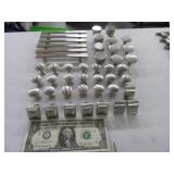 (45) New Silverish Handles & Knobs asst