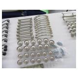 (41) Silverish Modern Handles & drawer Knobs