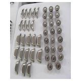 (45) SilverIsh drawer Pulls & Knobs