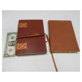 (2) Beautiful 8" LeatherCover Notebooks Journals A