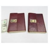 (2) New Leather MetalClasp 8" Journal Notebooks $$