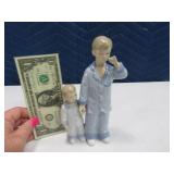 LEONARDO Blue/White 8" Figurine Two Boys