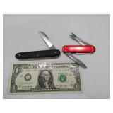 (2) VICTORINOX SingleBlade Pocket Knives