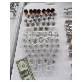(67) GlassLike Clear drawer Knobs