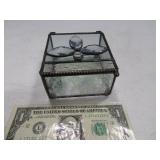 3.75" StainedGlass Beautiful Stash Box w/ prismtop