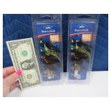 (2) New Wright/McGill BASS POPPER Fishing Lure SET