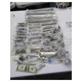(51) StainlessLook drawer Handles & Knobs asst